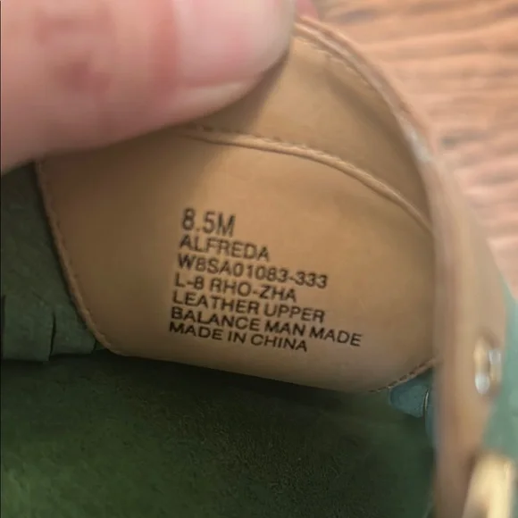 Tommy Hilfiger Green and Tan Fringe Sandals - Picture 4 of 5